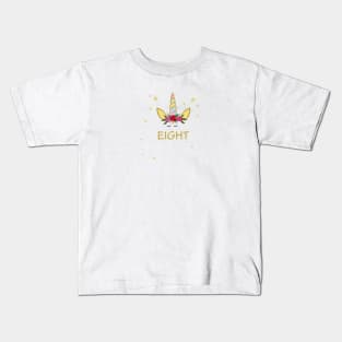 Eighth birthday Eight. Unicorn Birthday invitation. Party invitation Kids T-Shirt